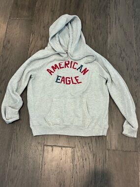 American Eagle Youth Medium Hoodie – Light Heather Gray